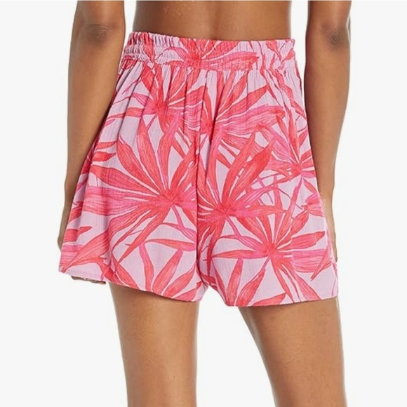 NWT P.J. Salvage Tranquil Palms cami (L) & shorts (M) set in lilac/fuschia - Picture 4 of 14